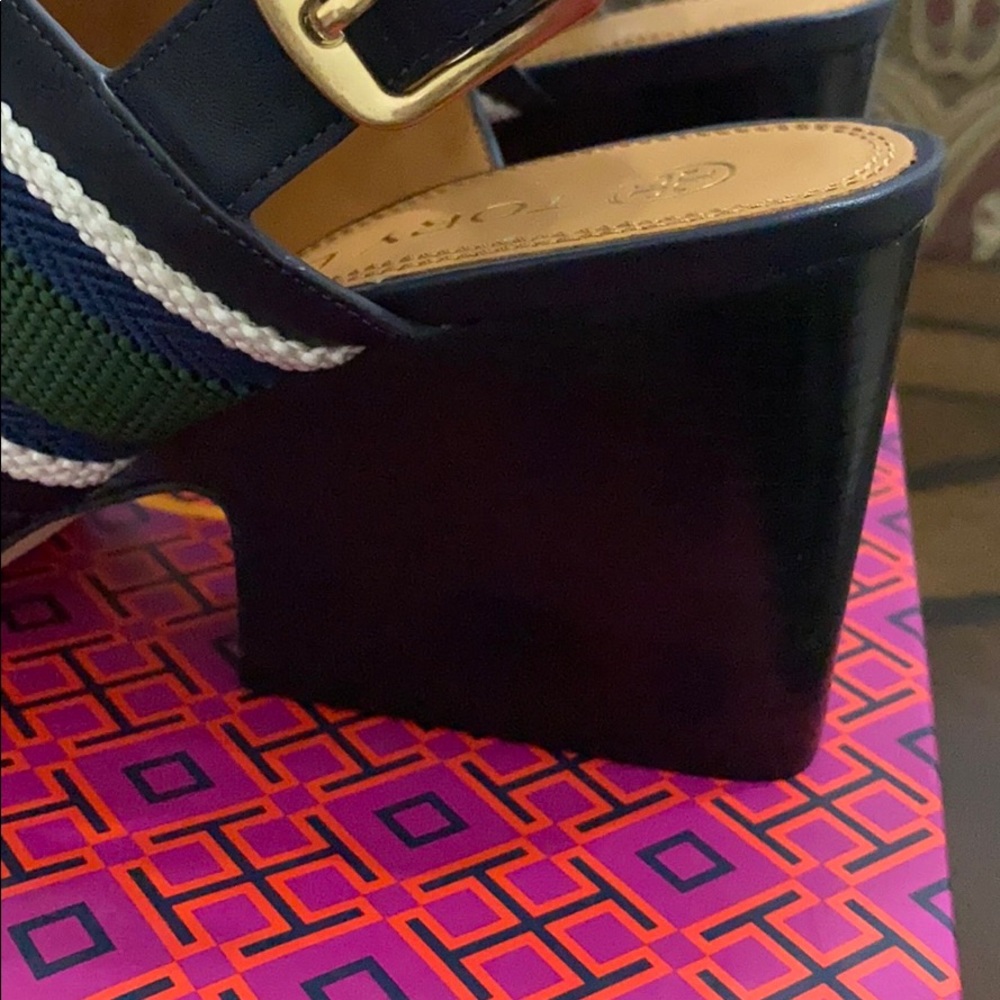 NEW TORY BURCH JESSA 75MM Block Heel Sandals #8.5 - Picture 8 of 12